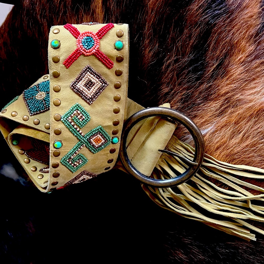 Tasha Polizzi - Beaded Belt - M 🥰